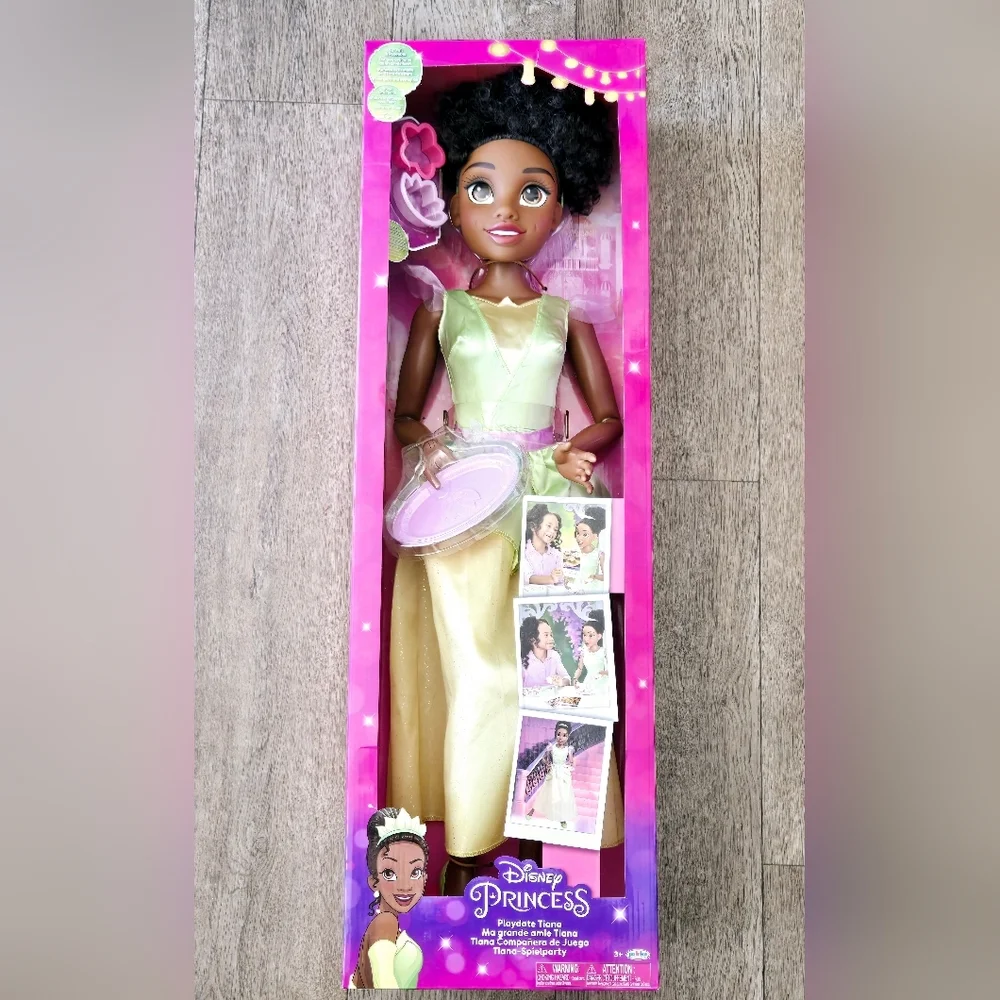 Disney Princess Playdate Tiana Doll 32” Tall & Poseable with Baking Accessories - Picture 3 of 12